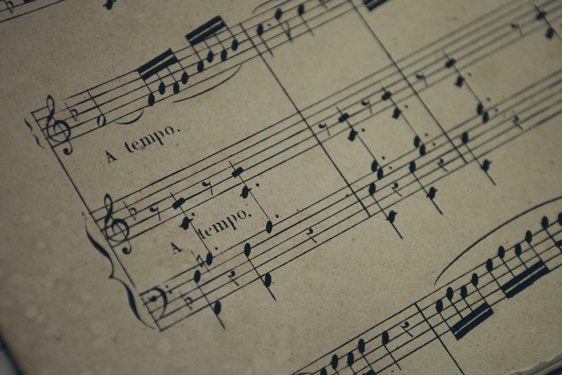 partition pour piano A tempo