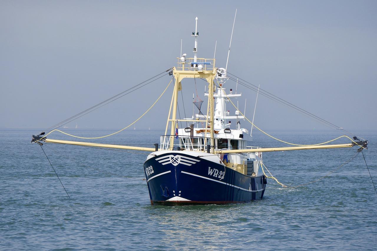 Le pêche à la crevette en mer du nord