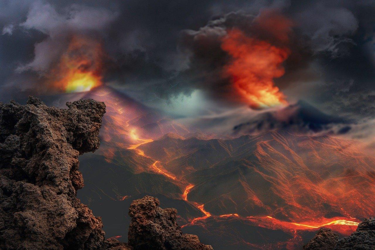 Les volcans étudiés en géographie