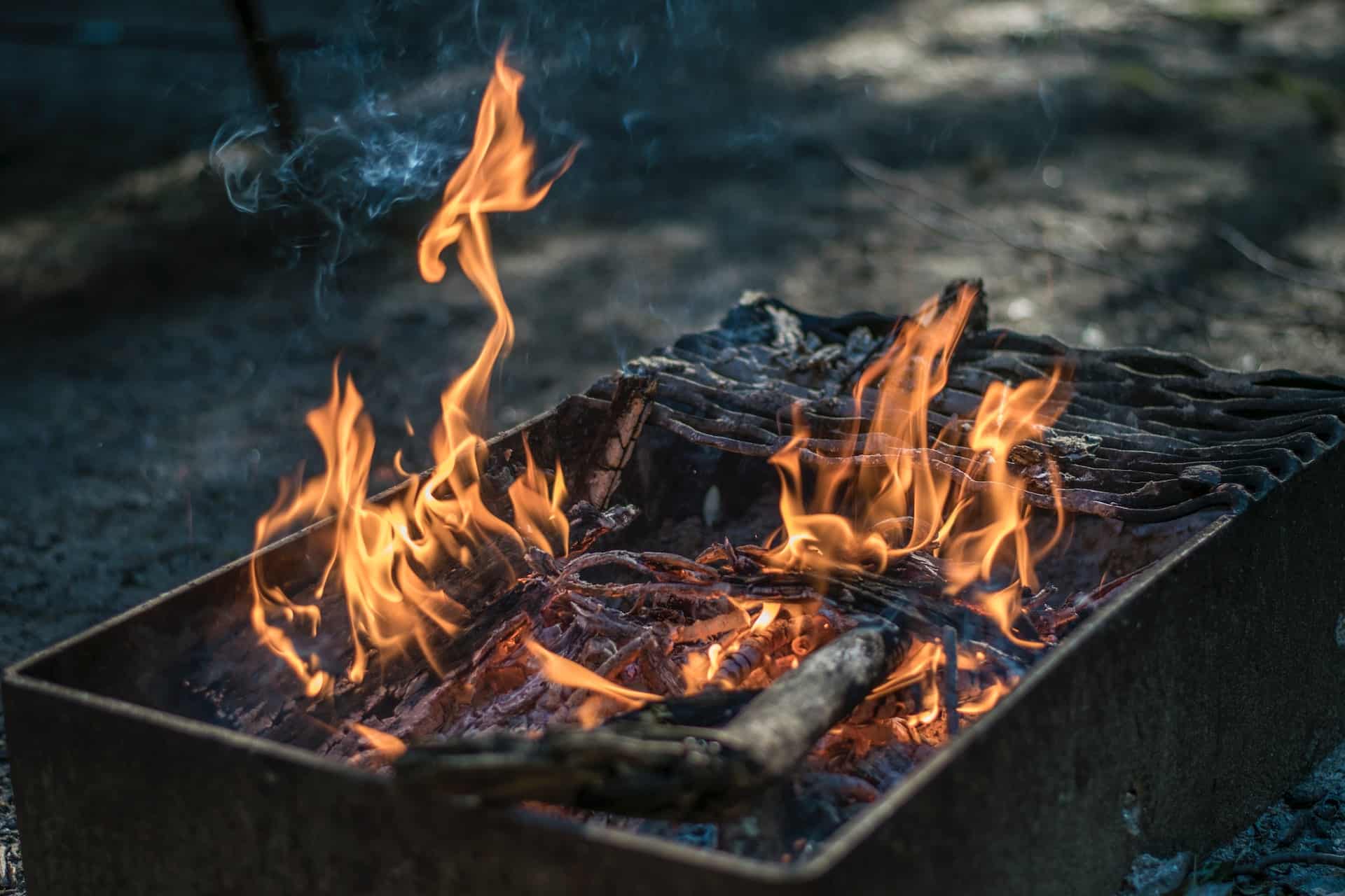 phénomène feu avec bûches