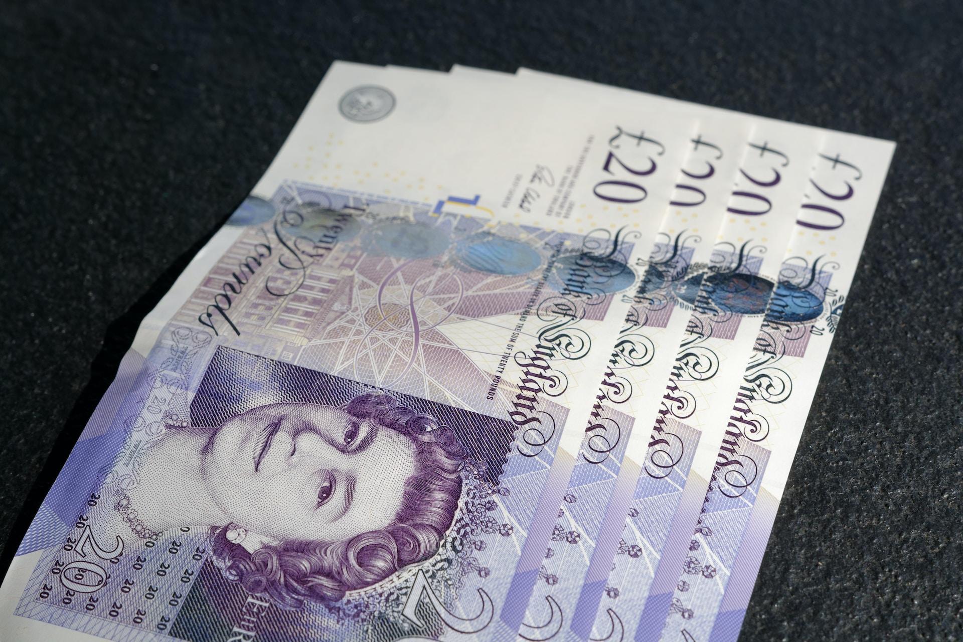 billets de livre sterling angleterre