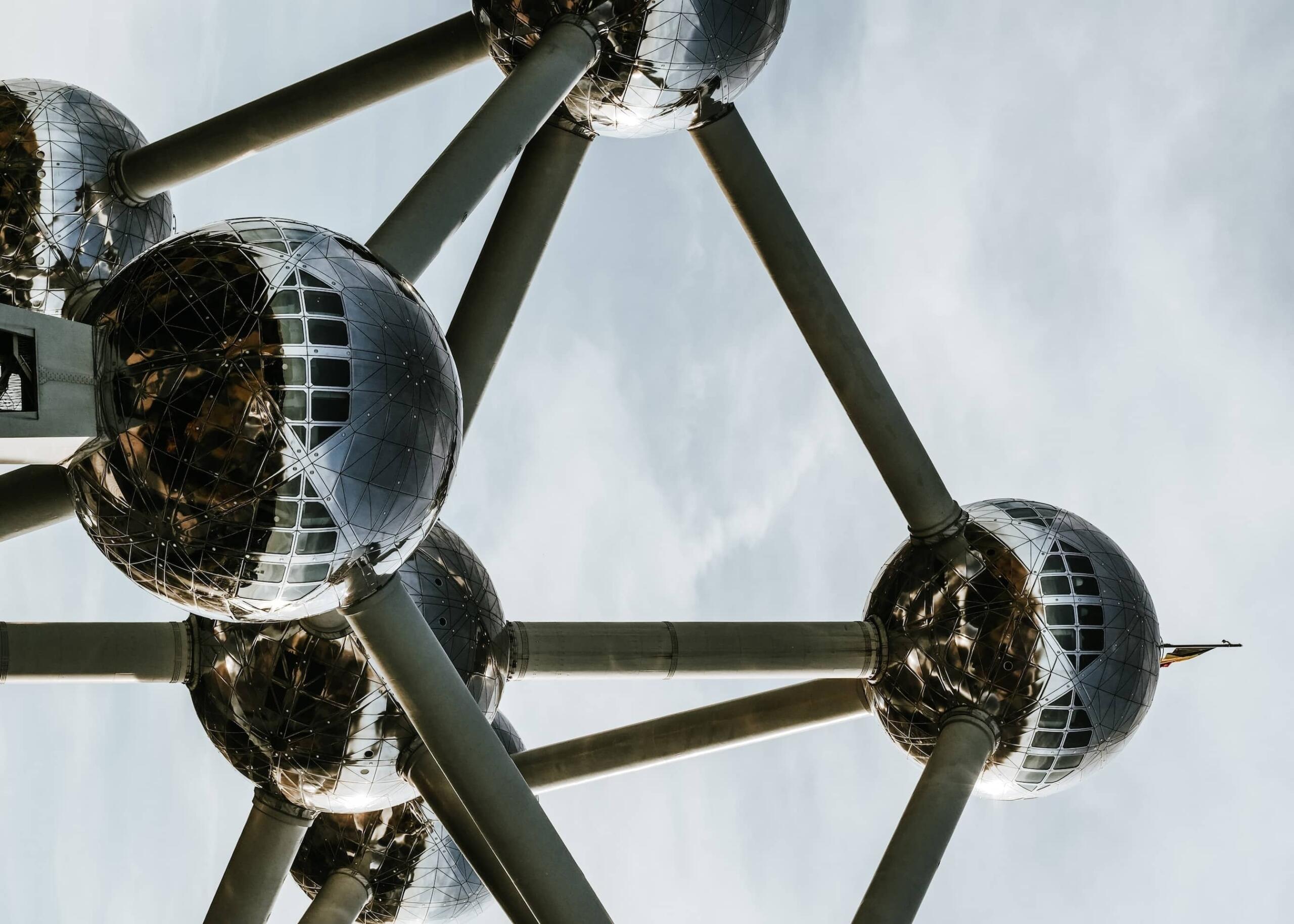 ville de Bruxelles ou Brussels emblème atome géant