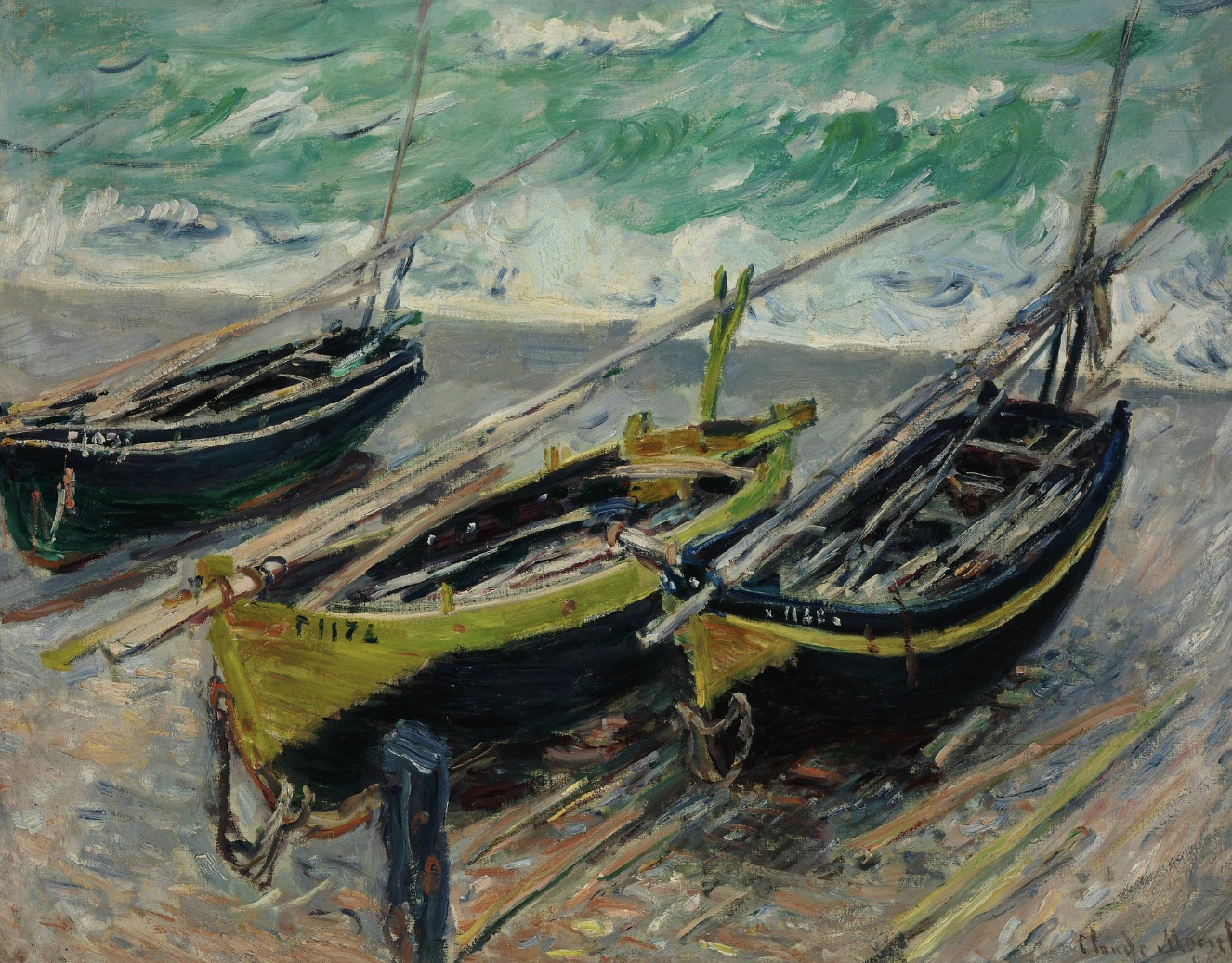 лодките на клод моне