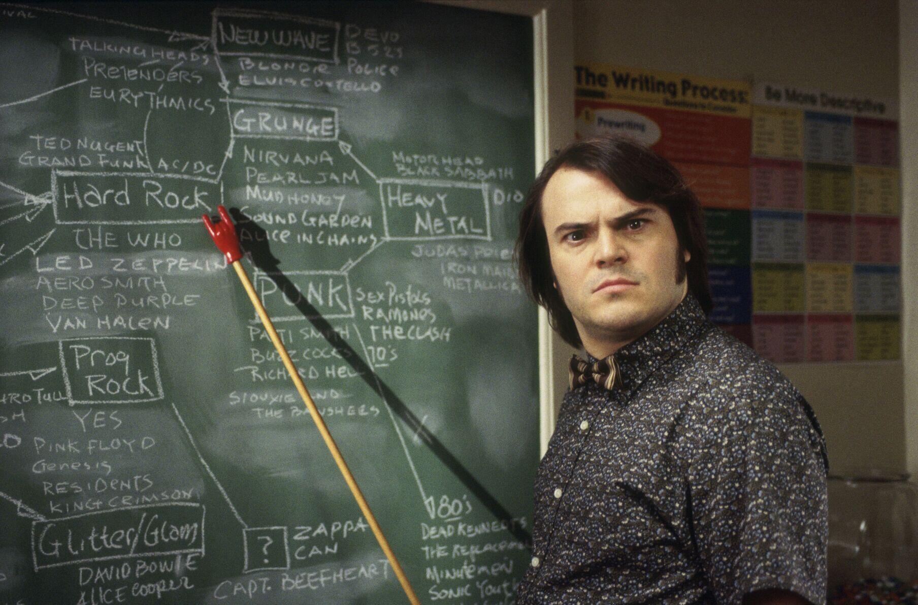 Jack Black no filme "School of Rock"