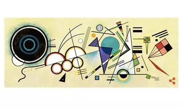 As figuras geometricas estão presentes nas obras de arte