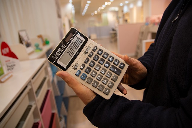 Calculadora na loja