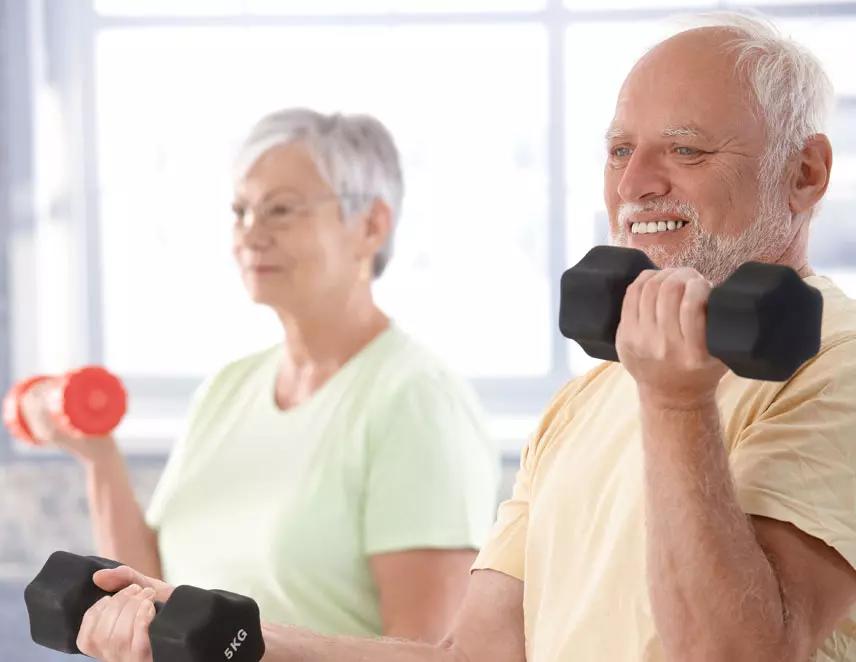 ginásticas para idosos em academia