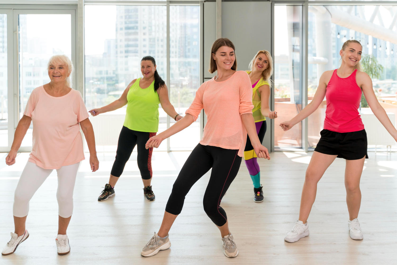 Aula da dança no estúdio.
