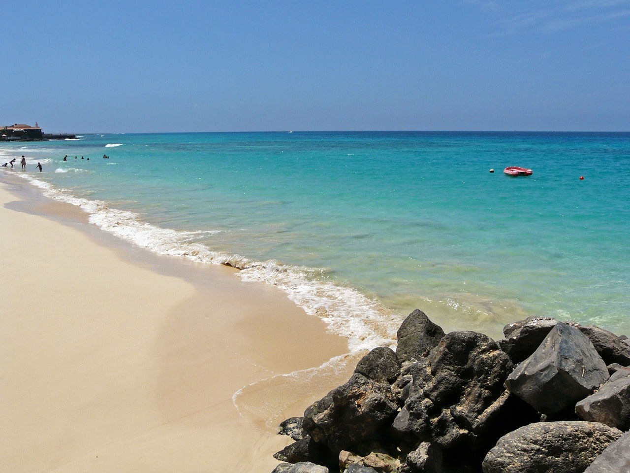 Praia em Cabo Verde