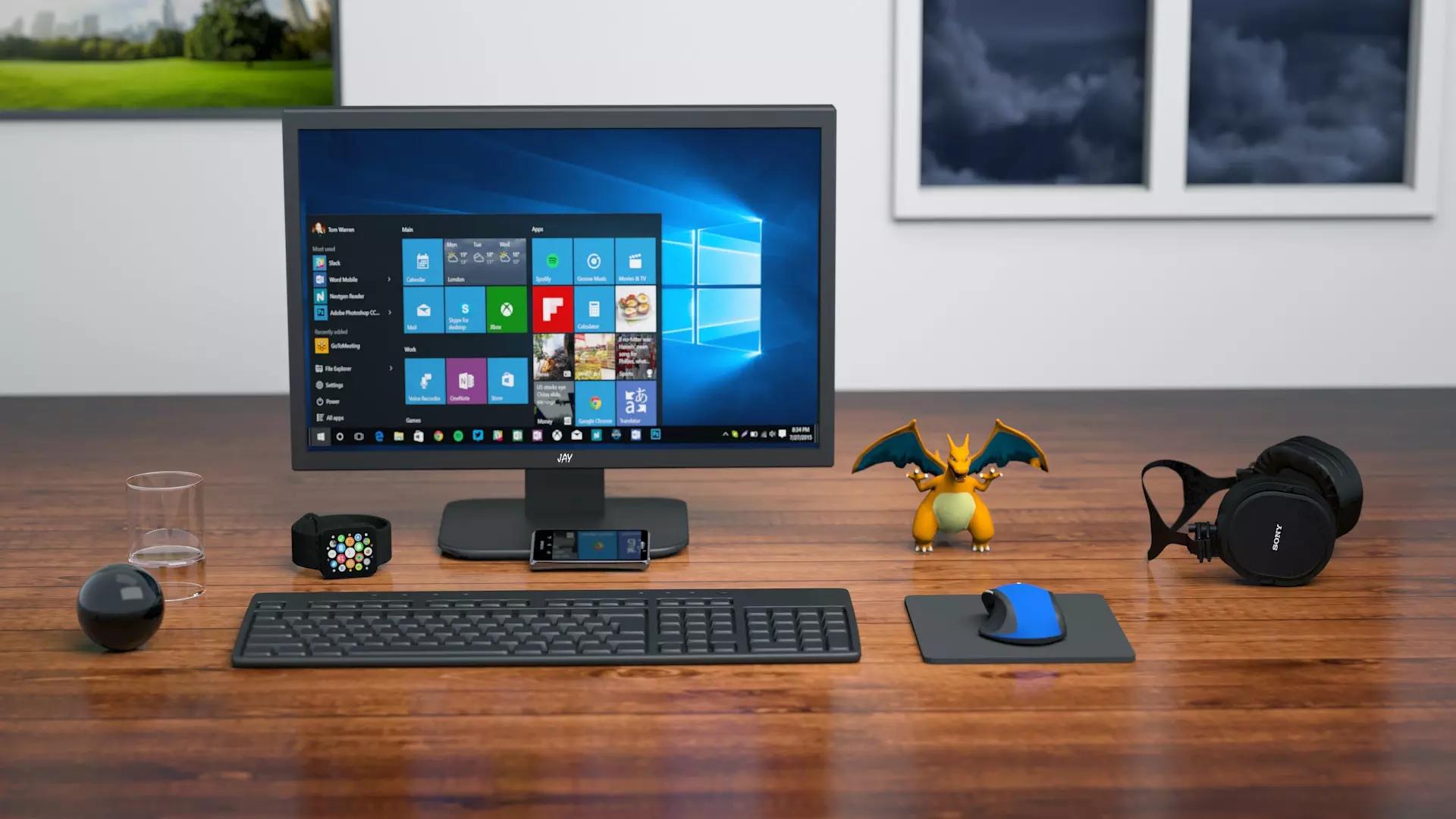 Qual o mais comum para desktops?