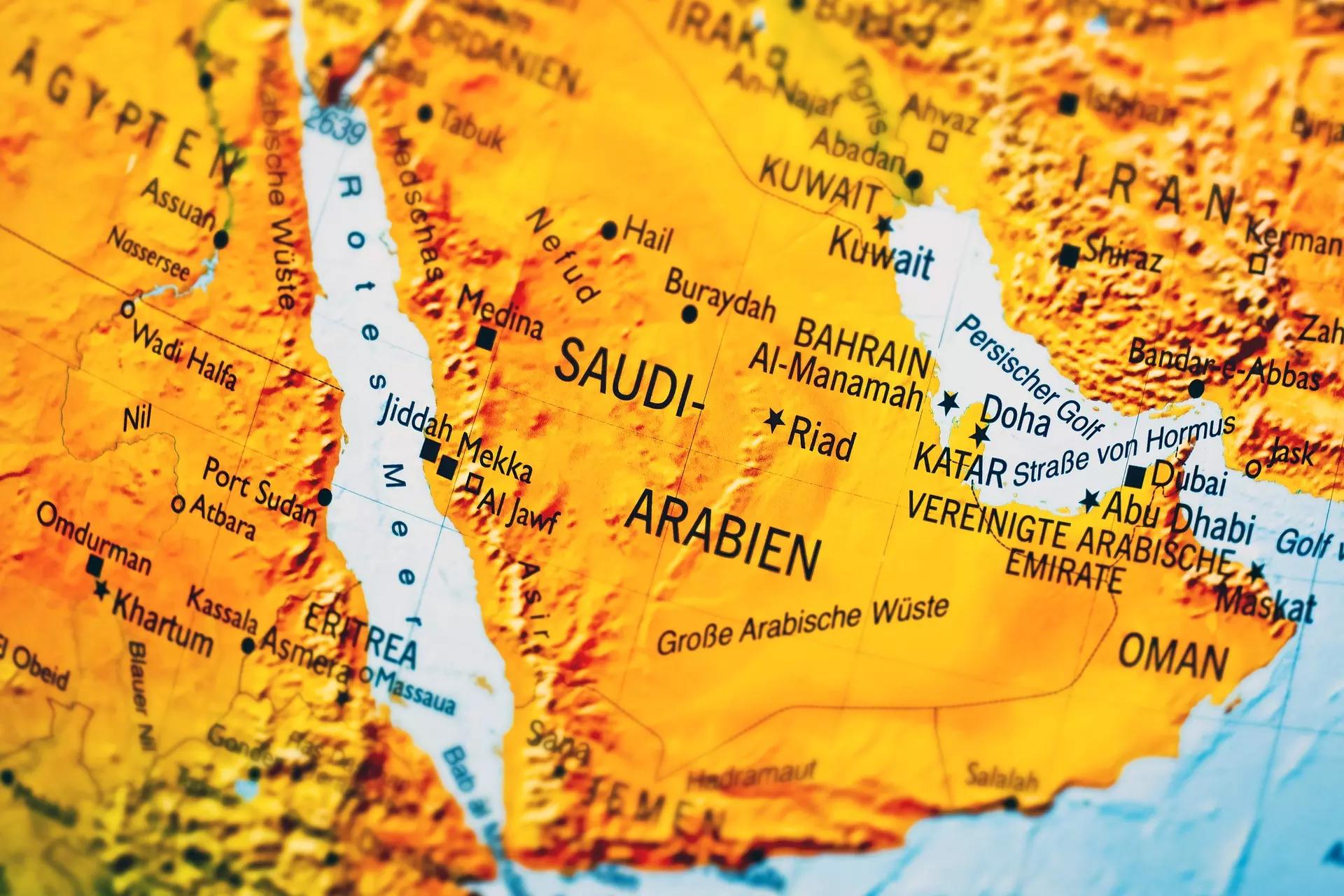 A Arábia Saudita é o segundo maior país árabe no mundo.