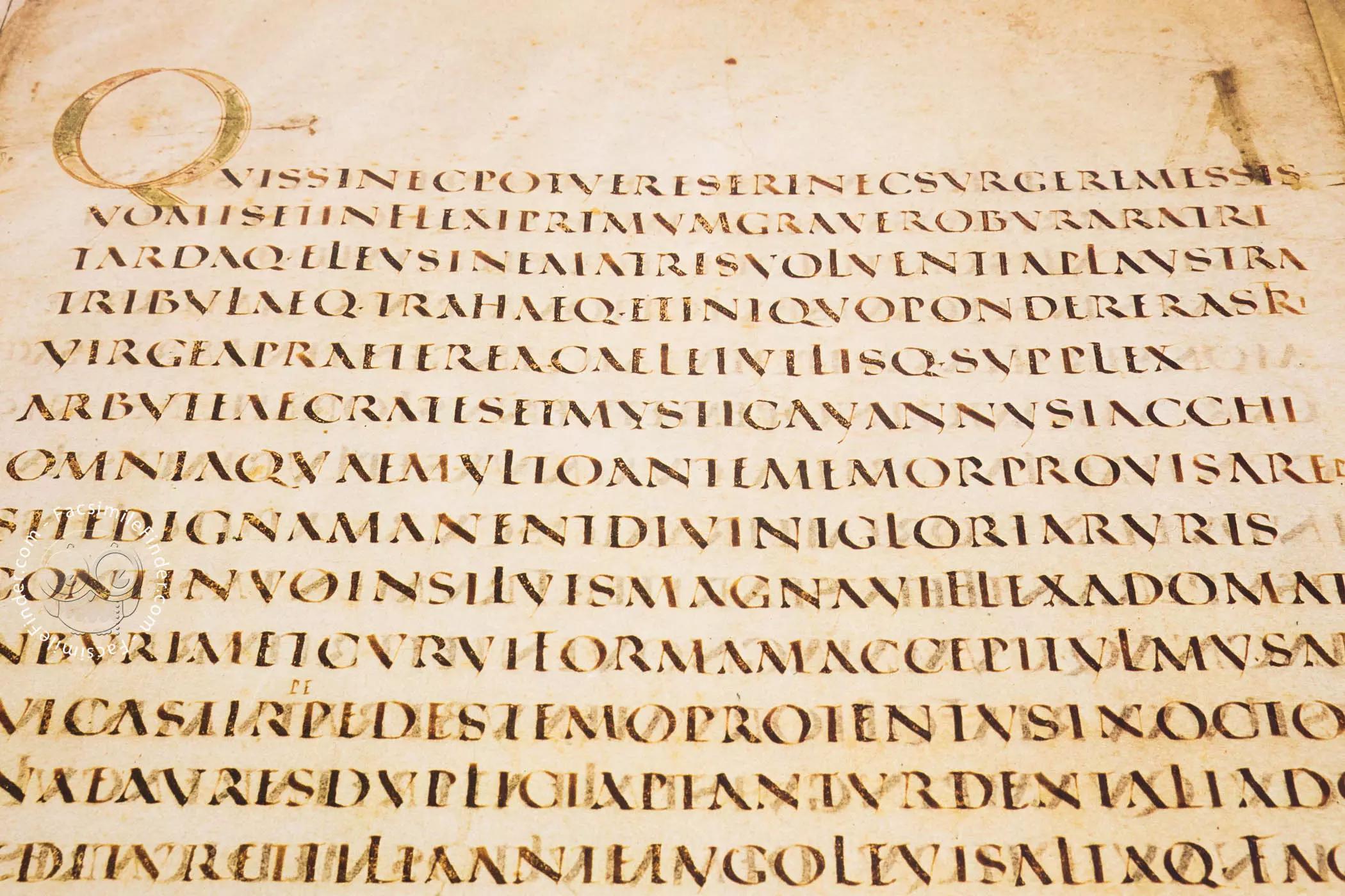 Diferentes tipos de escrita do latim