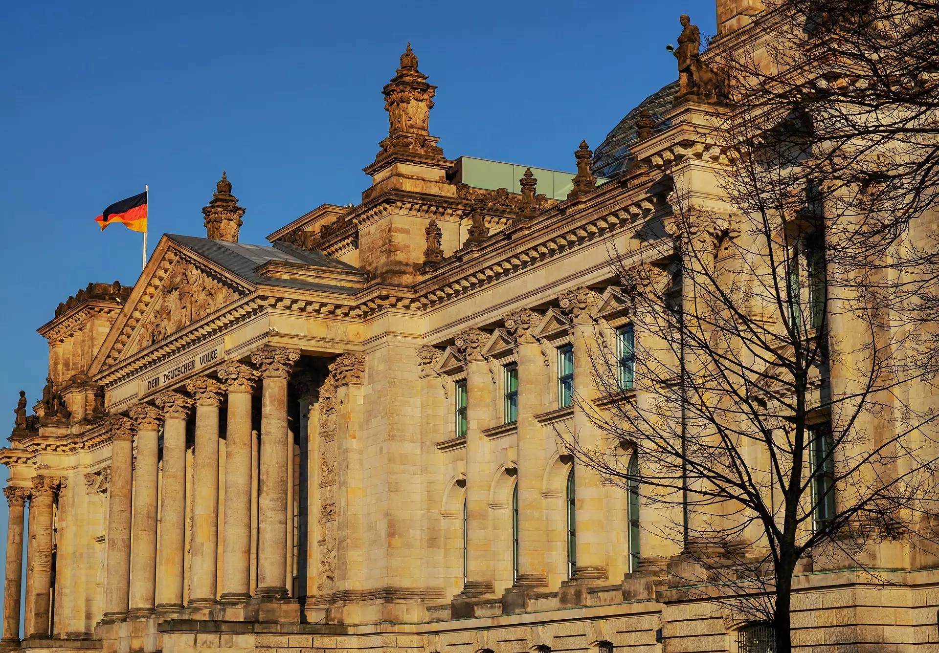 Fachada do Palácio do Reichstag