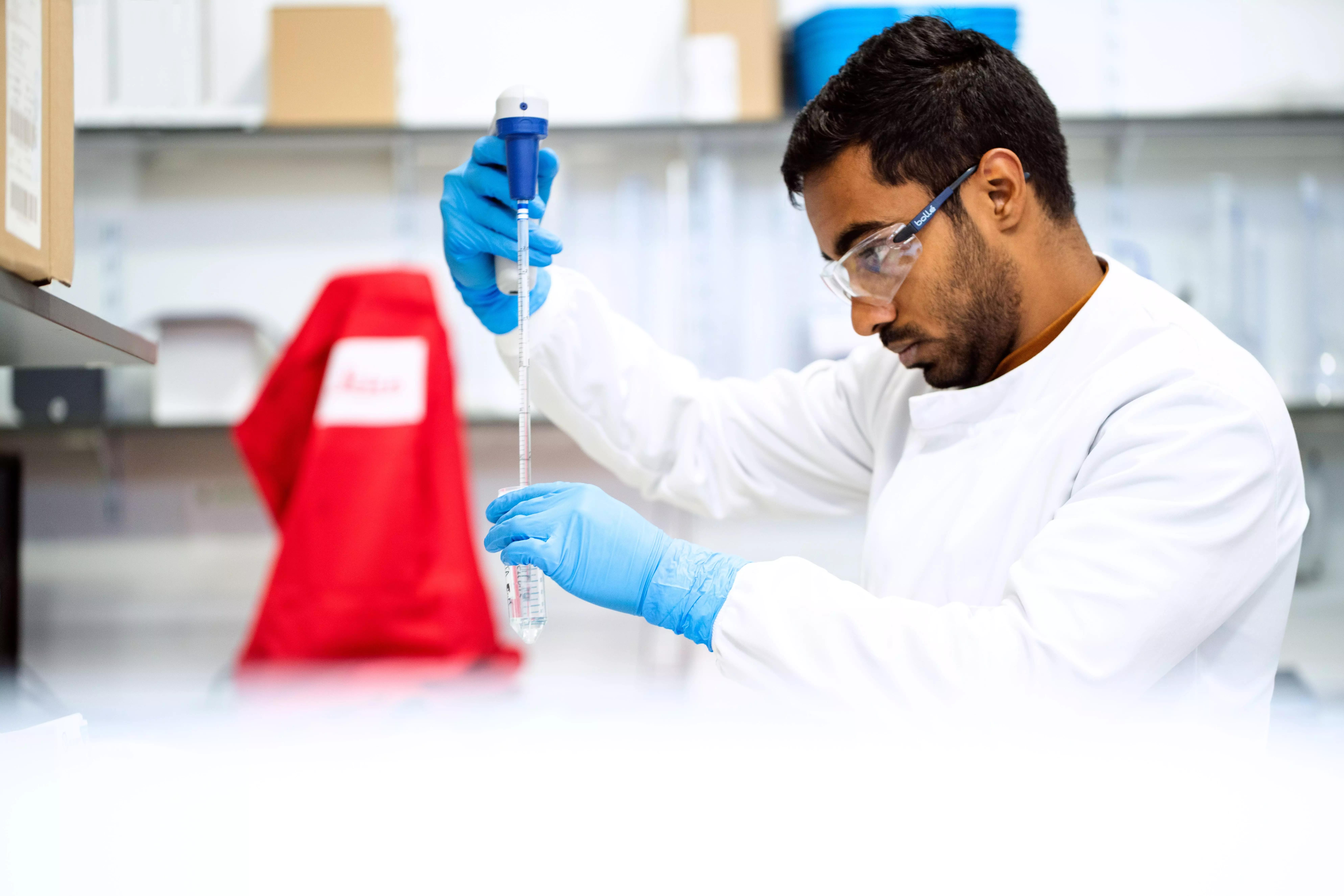 estudante de química