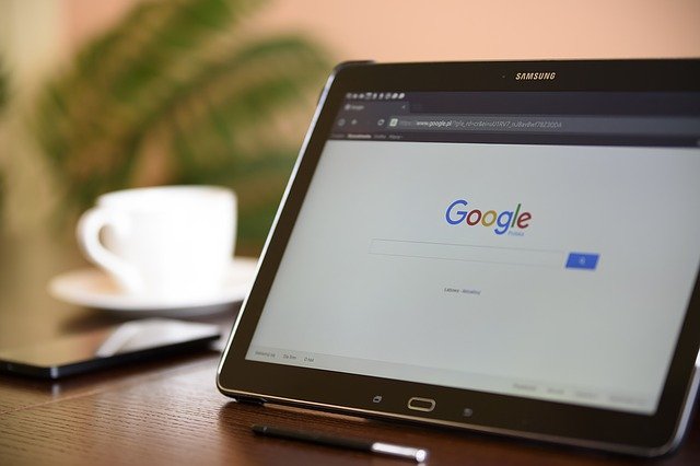 iPad conectado no google.