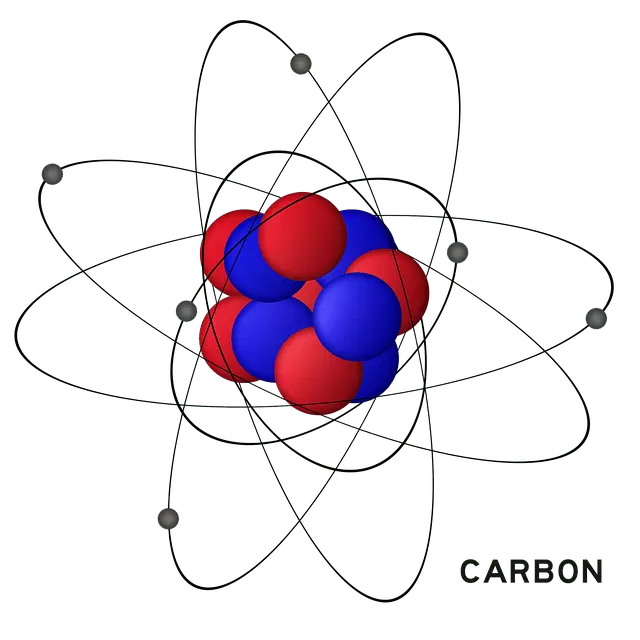 o átomo de carbono tem número atómico 6 e número de massa 12