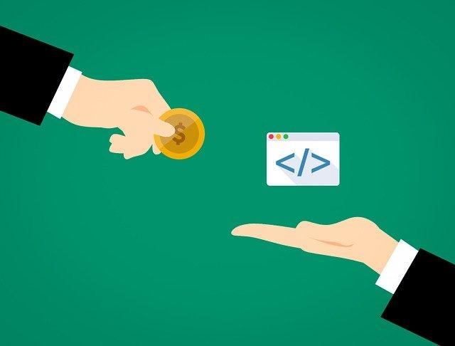 Troca de dinheiro por programação.