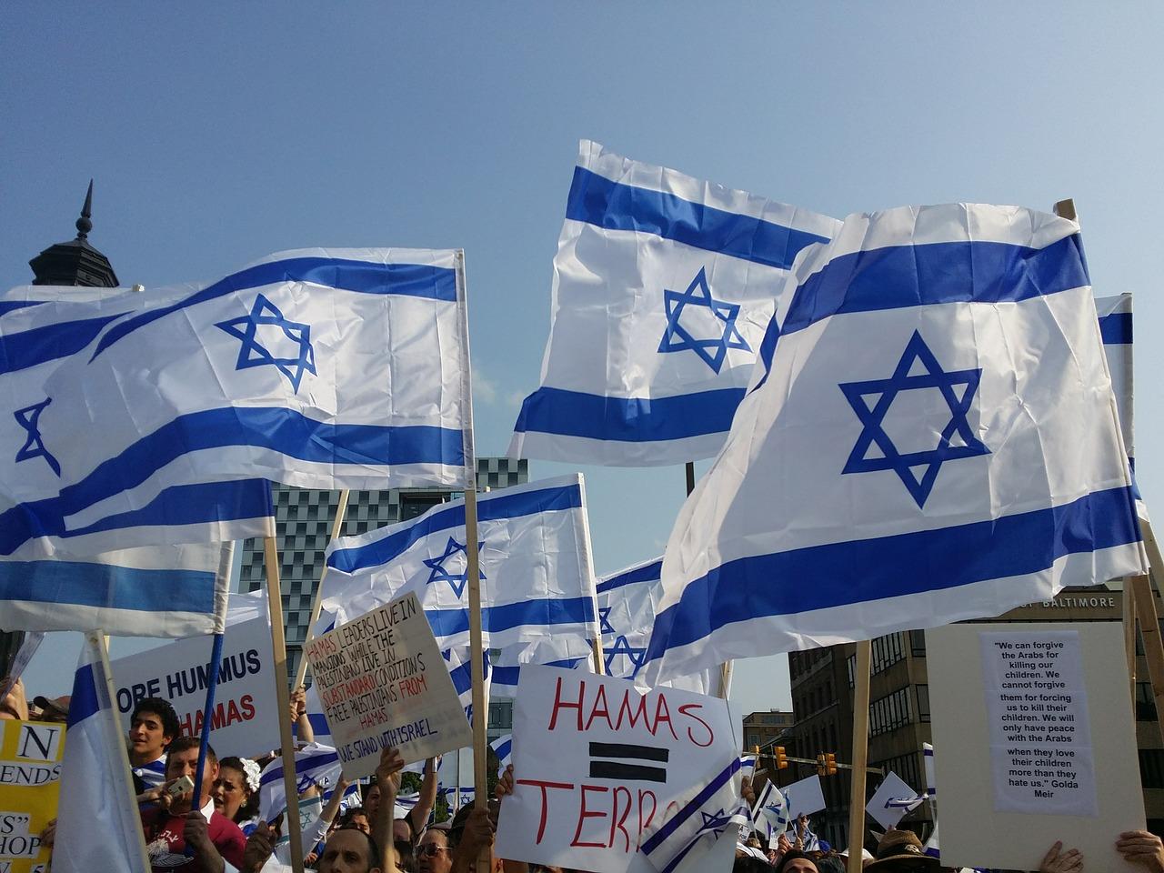 Uma manifestação em Jerusalém, Israel