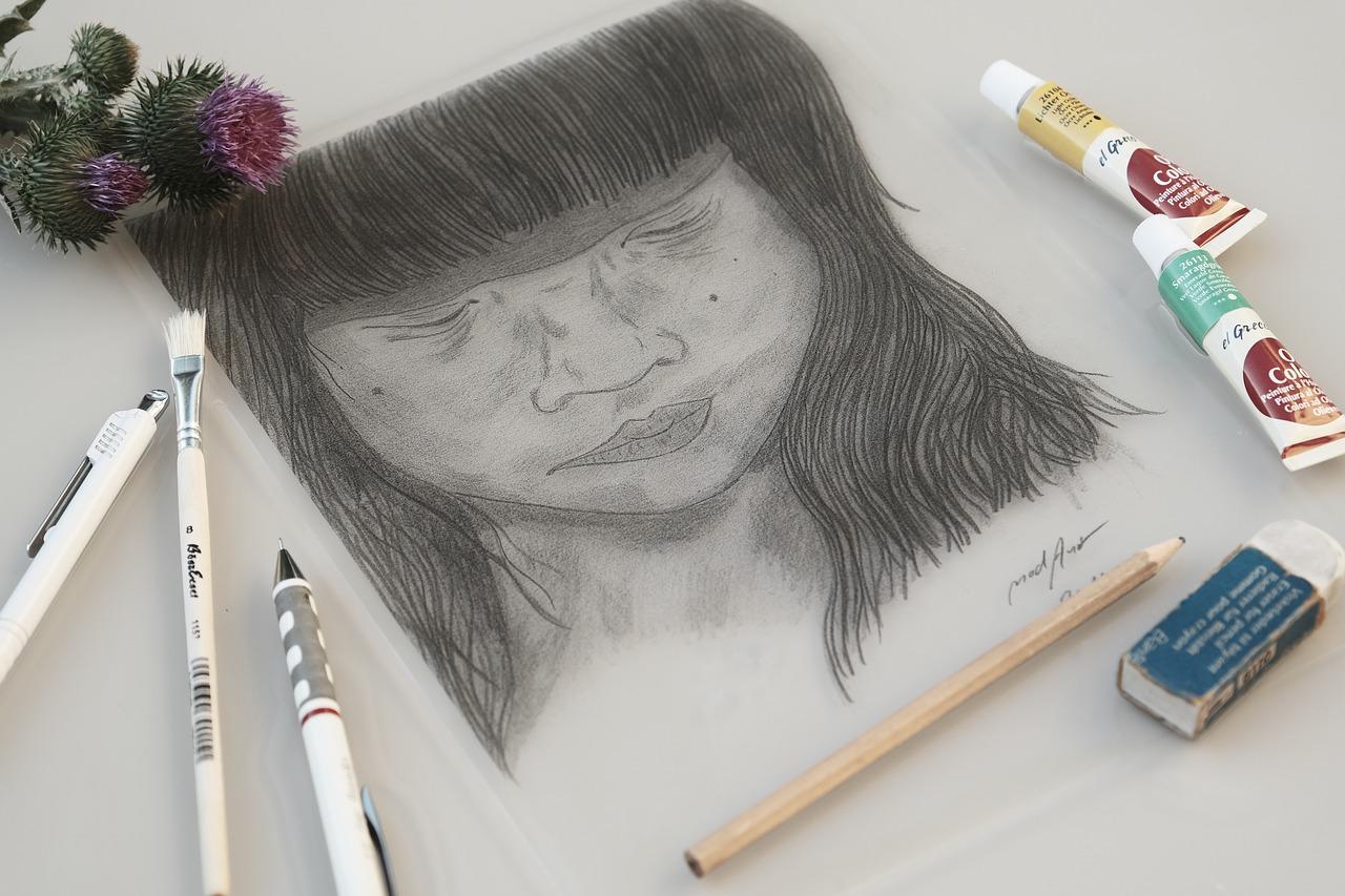 Um desenho de uma índia