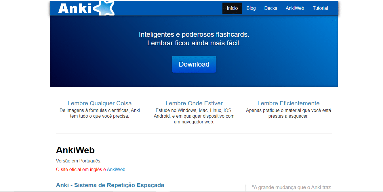 Aprender alemão com os flashcards do Anki