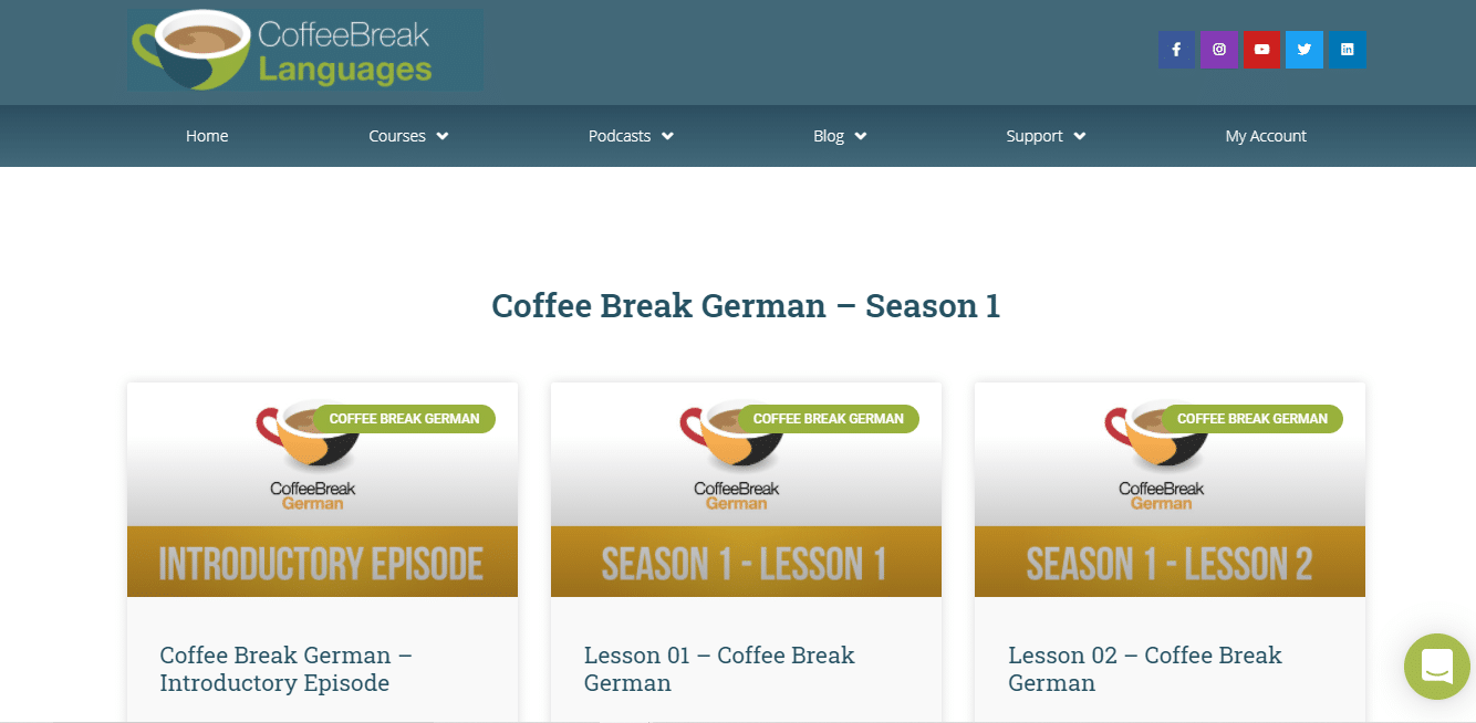 Aprenda alemão rápido com o Coffee Break alemão