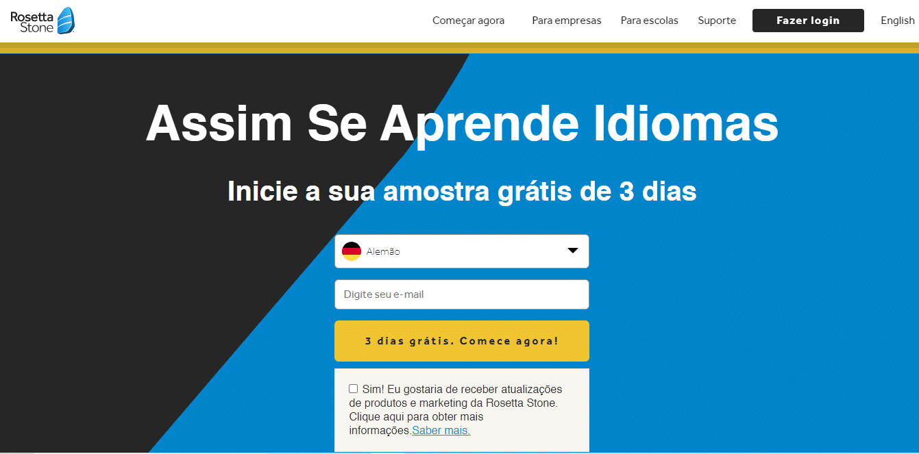 O Rosetta Stone é perfeito se você está procurando melhorar seu nível de alemão rapidamente