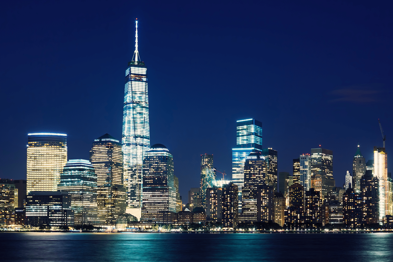A maioria das opções de hospedagem dá acesso a linda vista de Manhattan.