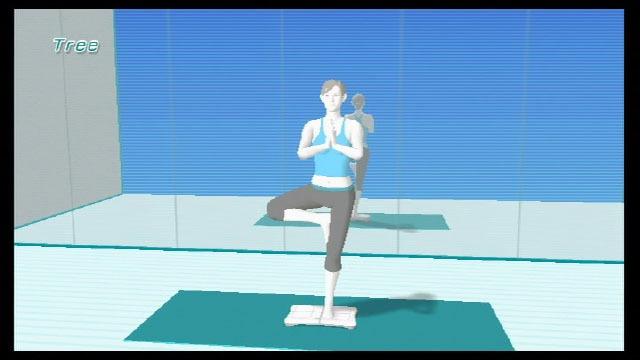 Uma imagem do jogo Wii Fit