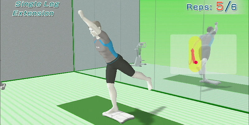 Uma imagem do jogo Wii Fit