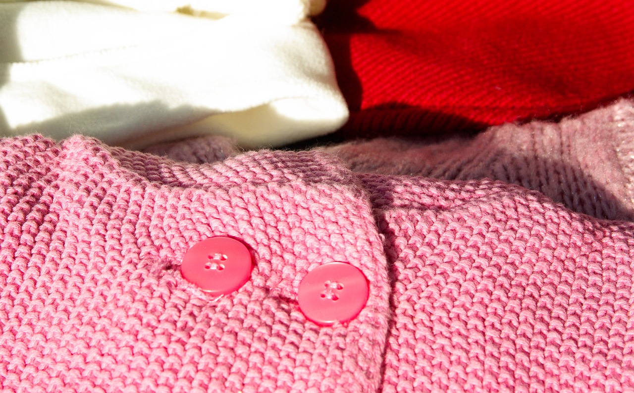 Blusa rosa de tricô