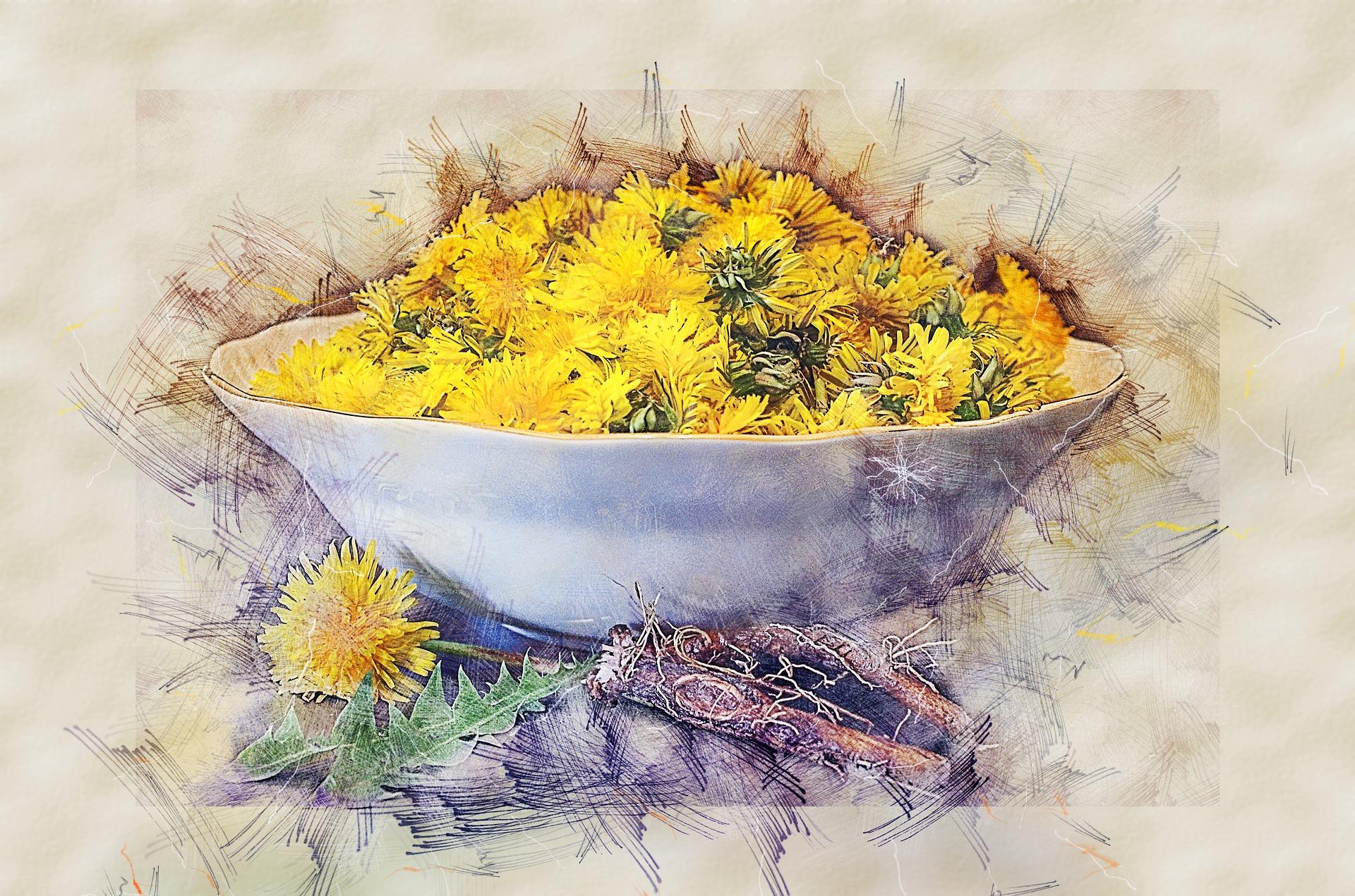 Vaso de flores pintado na tela