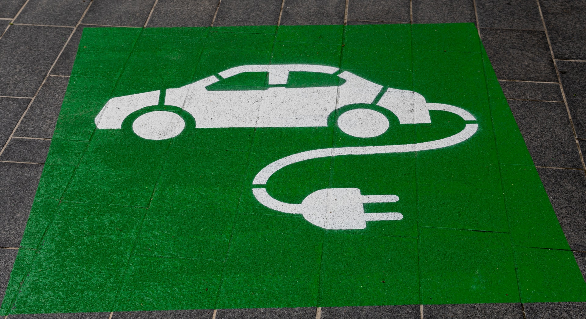 Sinal para estacionamento de carro elétrico