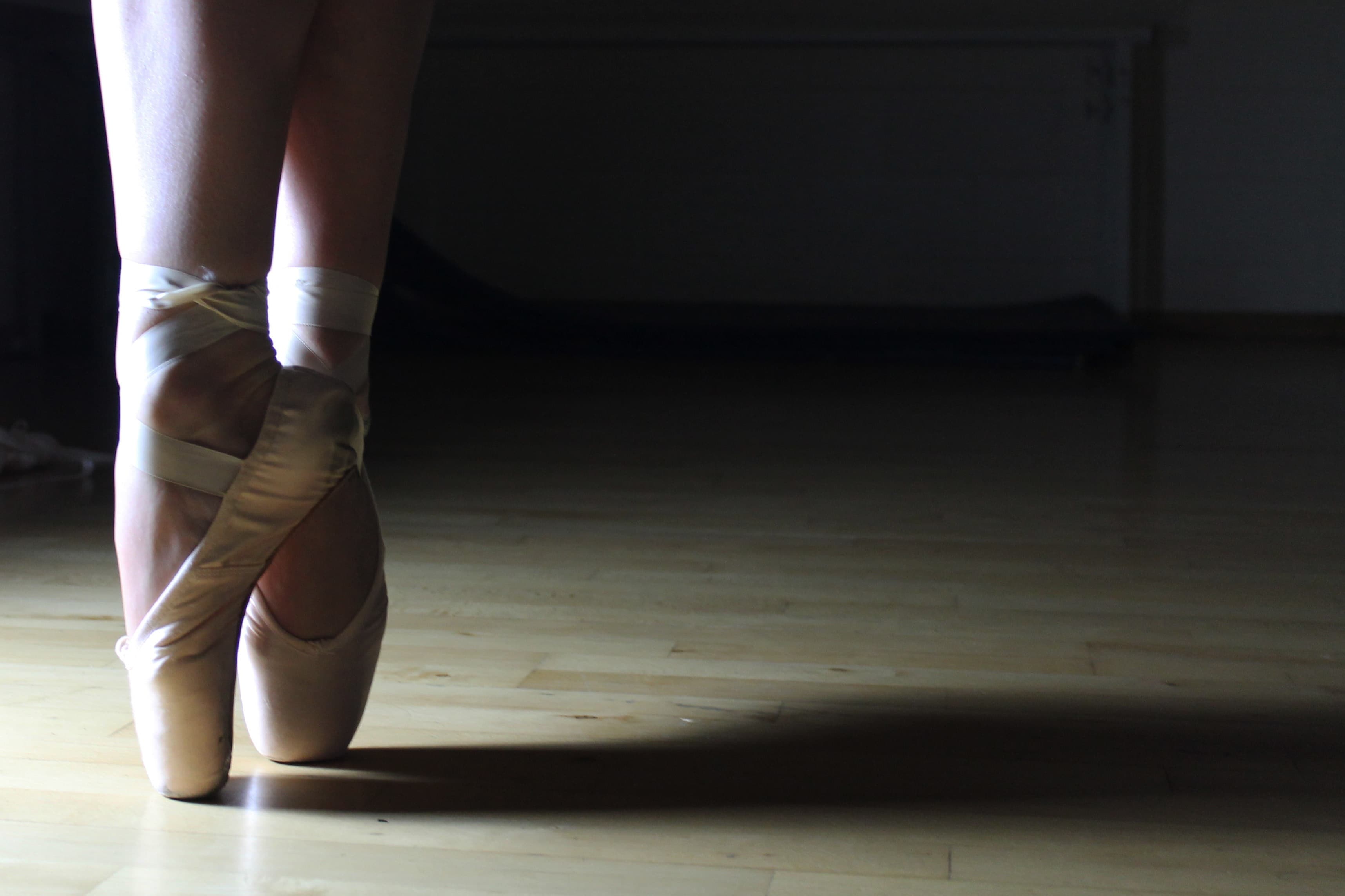 Pés de bailarina. 
