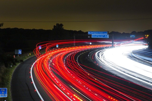 Pista com velocidade