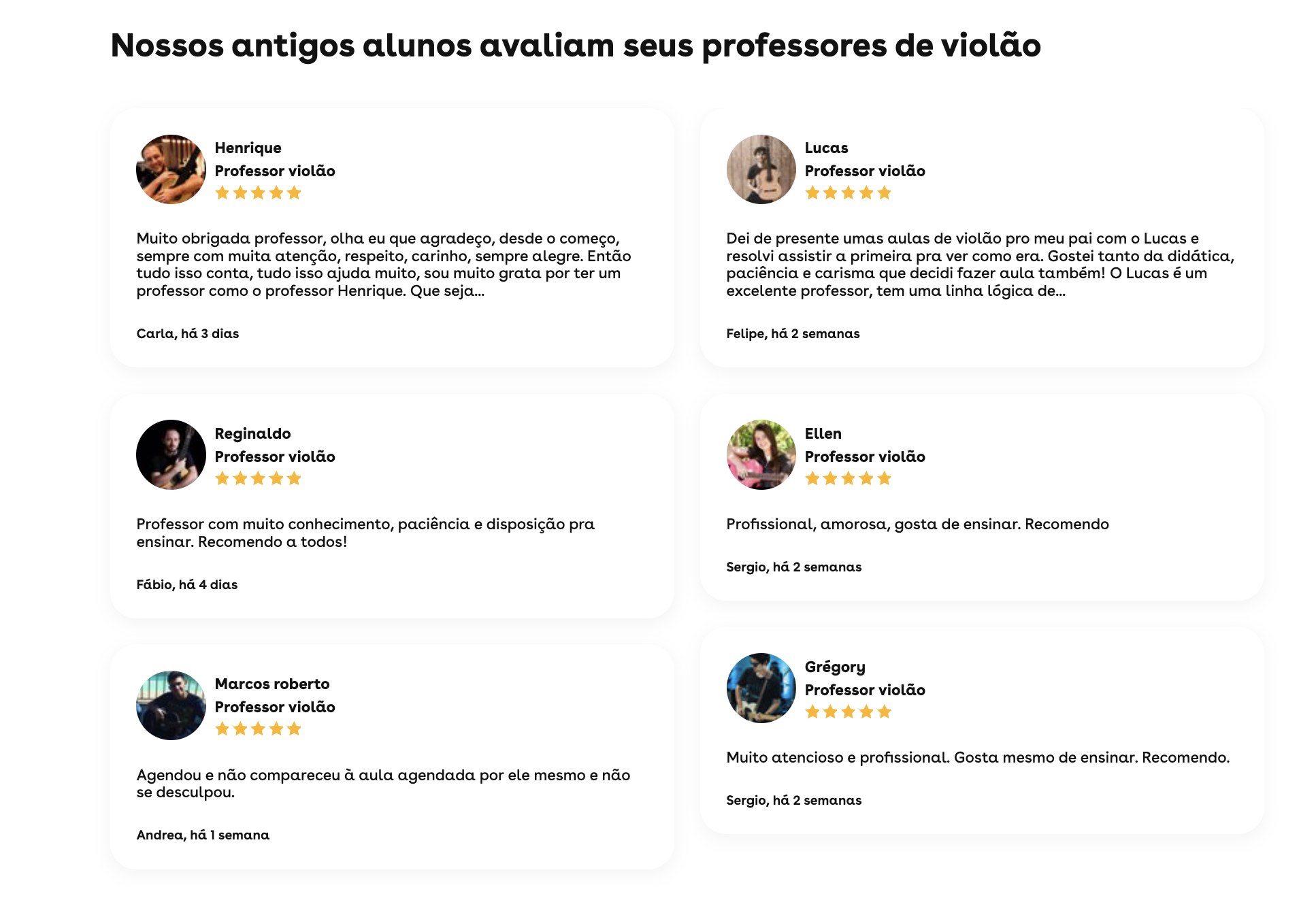 avaliaçoes da Superprof