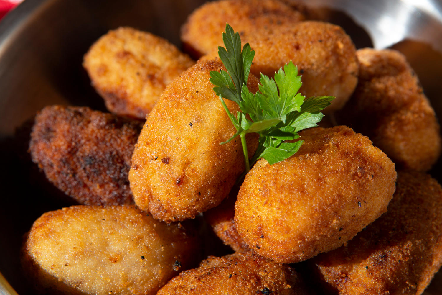 Croquetes de frango.