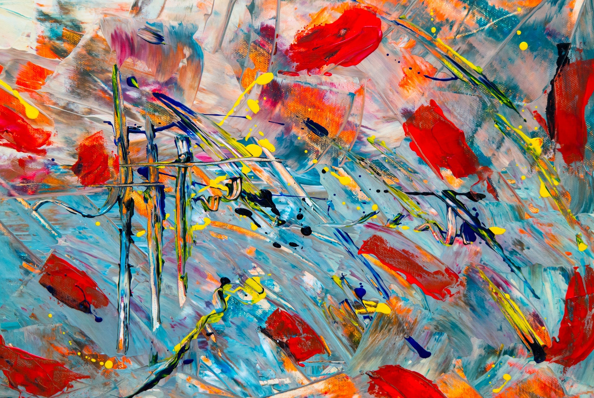 Uma pintura colorida
