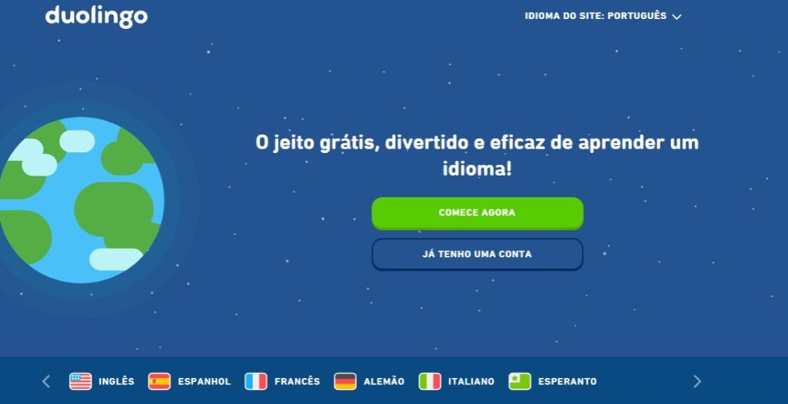 Duolingo é um aplicativo de idiomas com dezenas de opções 