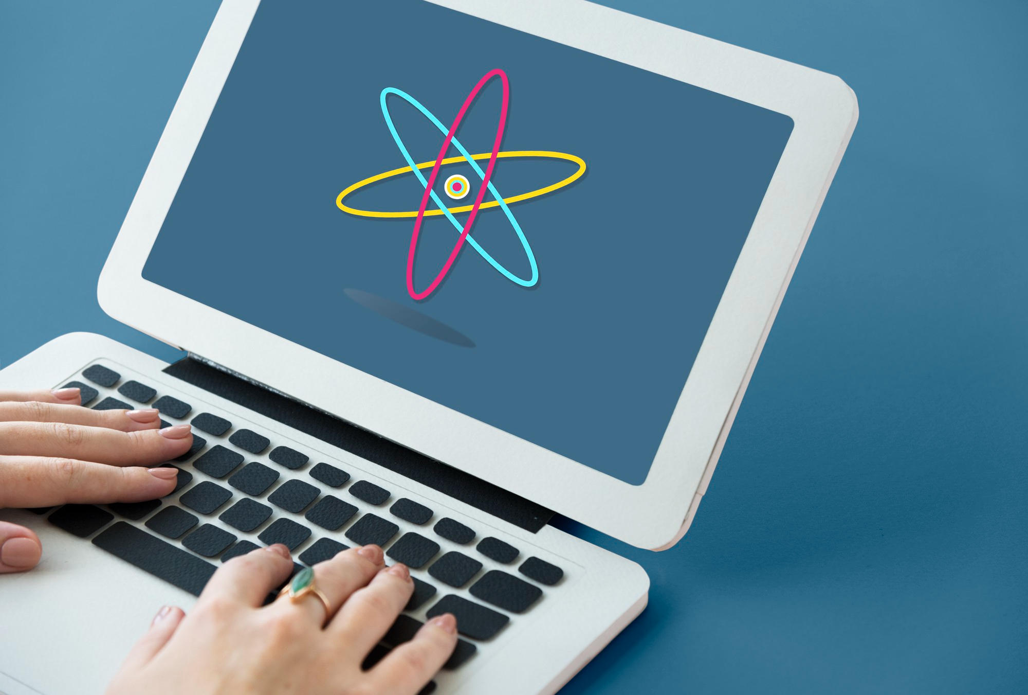 Química no computador.