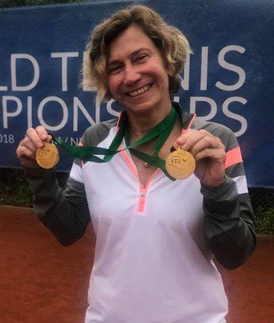 Fotografia de Patrícia Medrado durante a vitória de competição