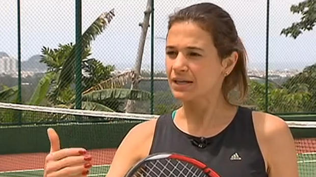 Fotografia de Vanessa Menga em entrevista