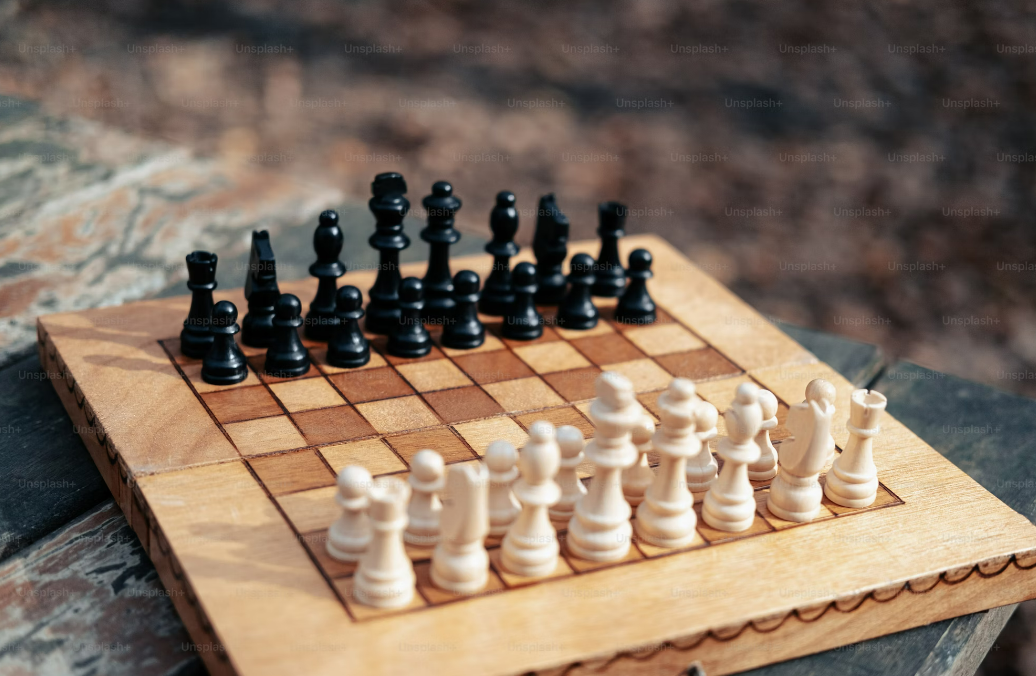 Quadro de tabuleiro de xadrez presencial