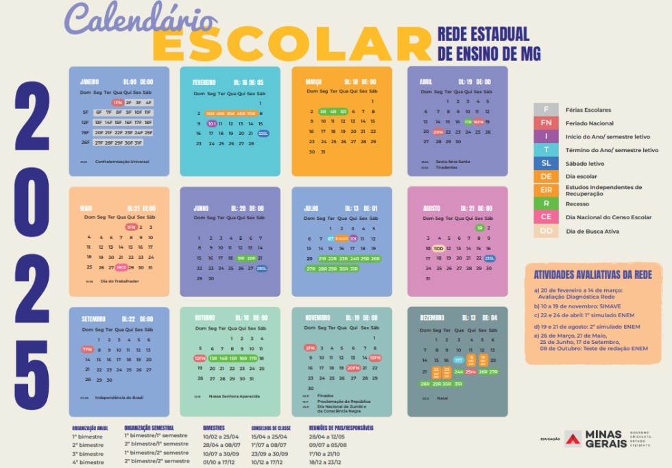 Volta às aulas 2025: veja os calendários oficiais!