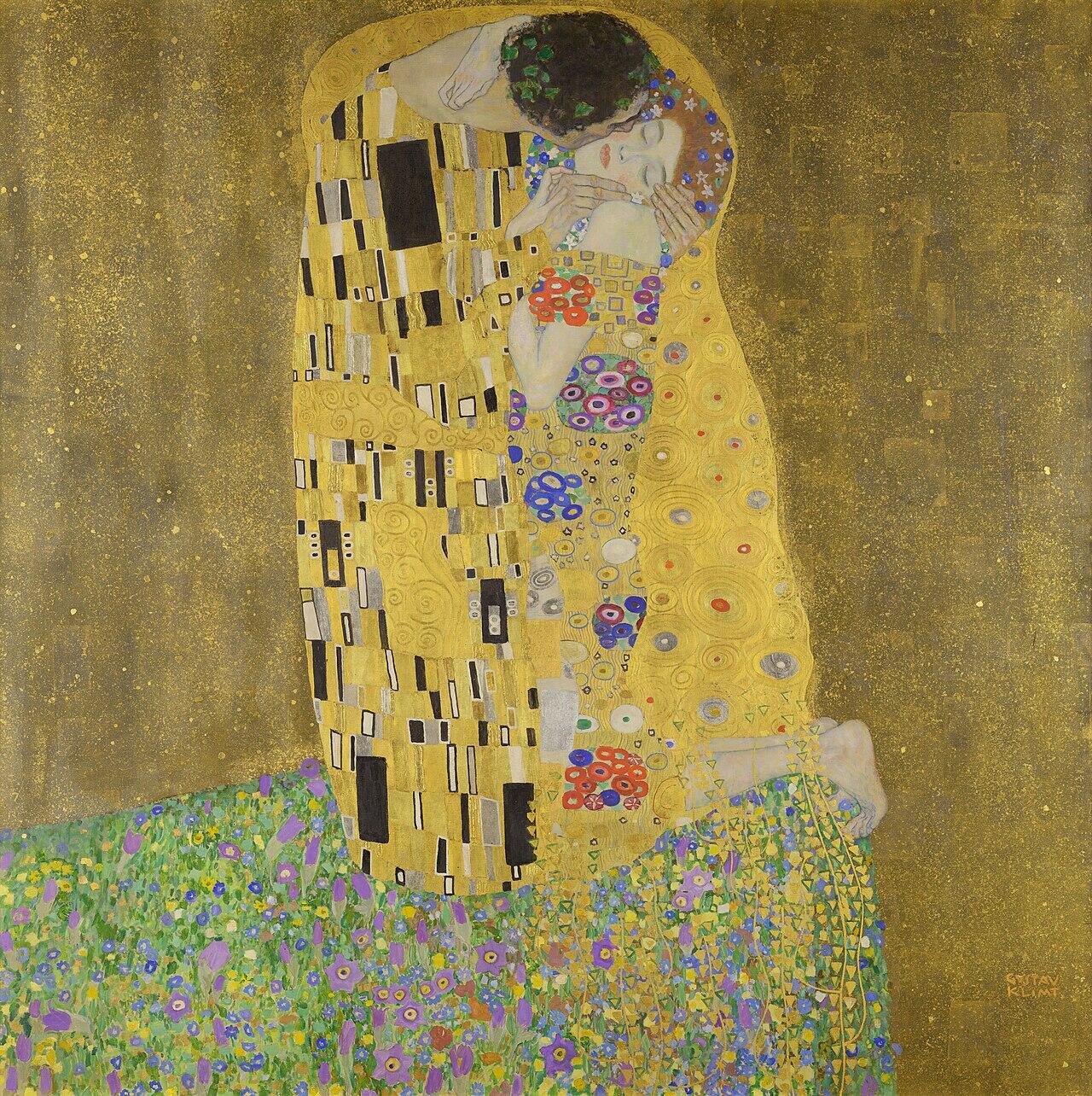 Foto do quadro O Beijo de Gustav Klimt