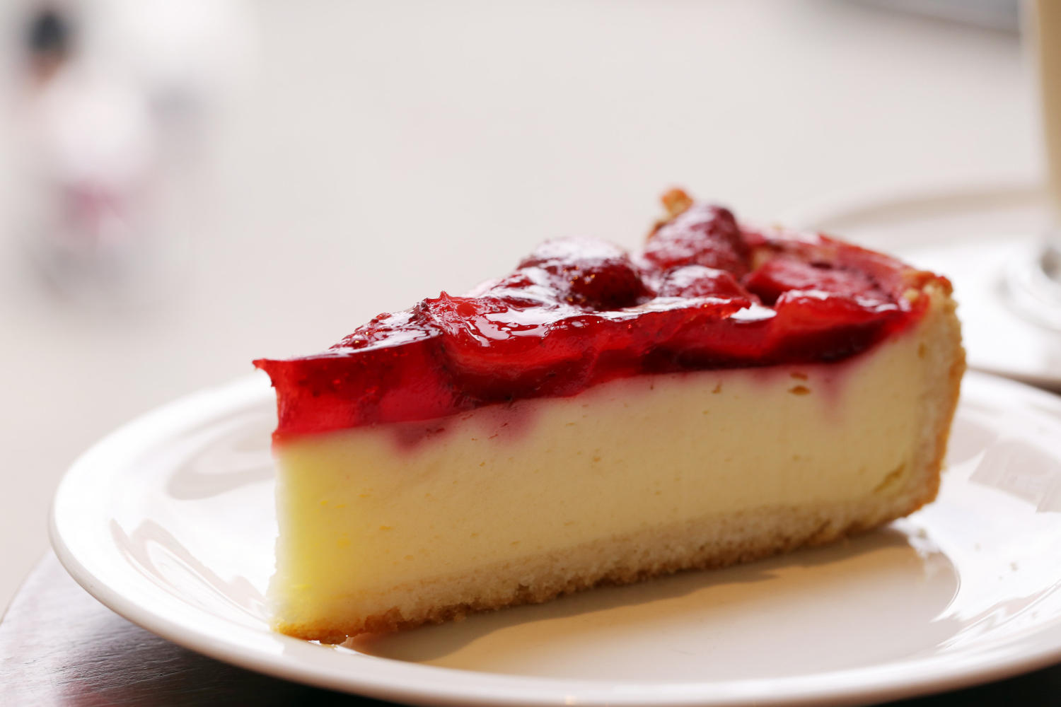 Cheescake de morango.