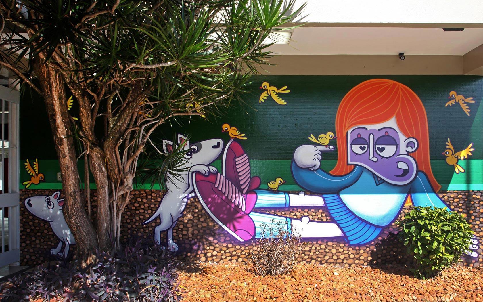 Chivitz obra de grafite em São Paulo