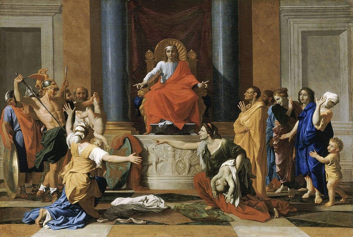 Fotografia "O Julgamento de Salomão" - Nicolas Poussin