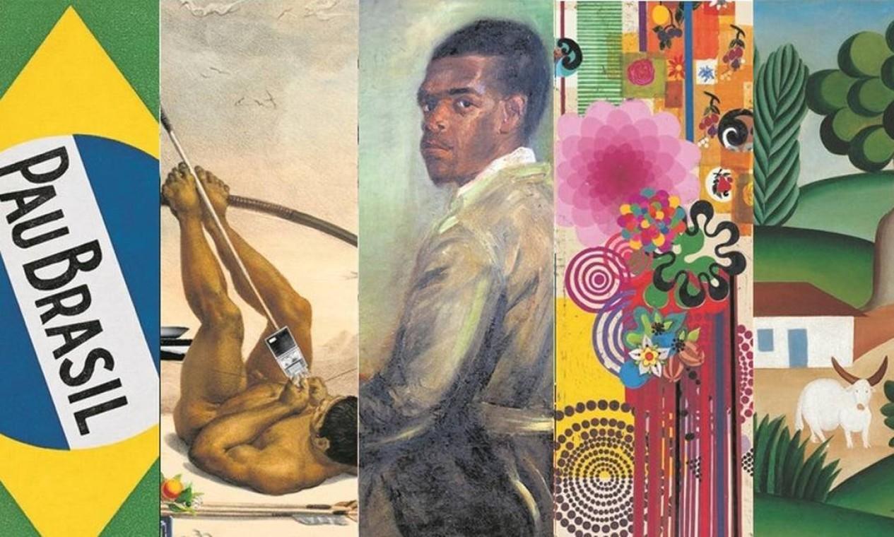 Fotografia com recortes sobre semana de arte moderna