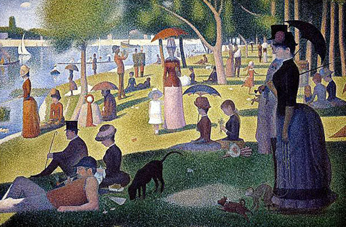 Tarde de domingo na Ilha da Grande Jatte (1884-1886), de Seurat