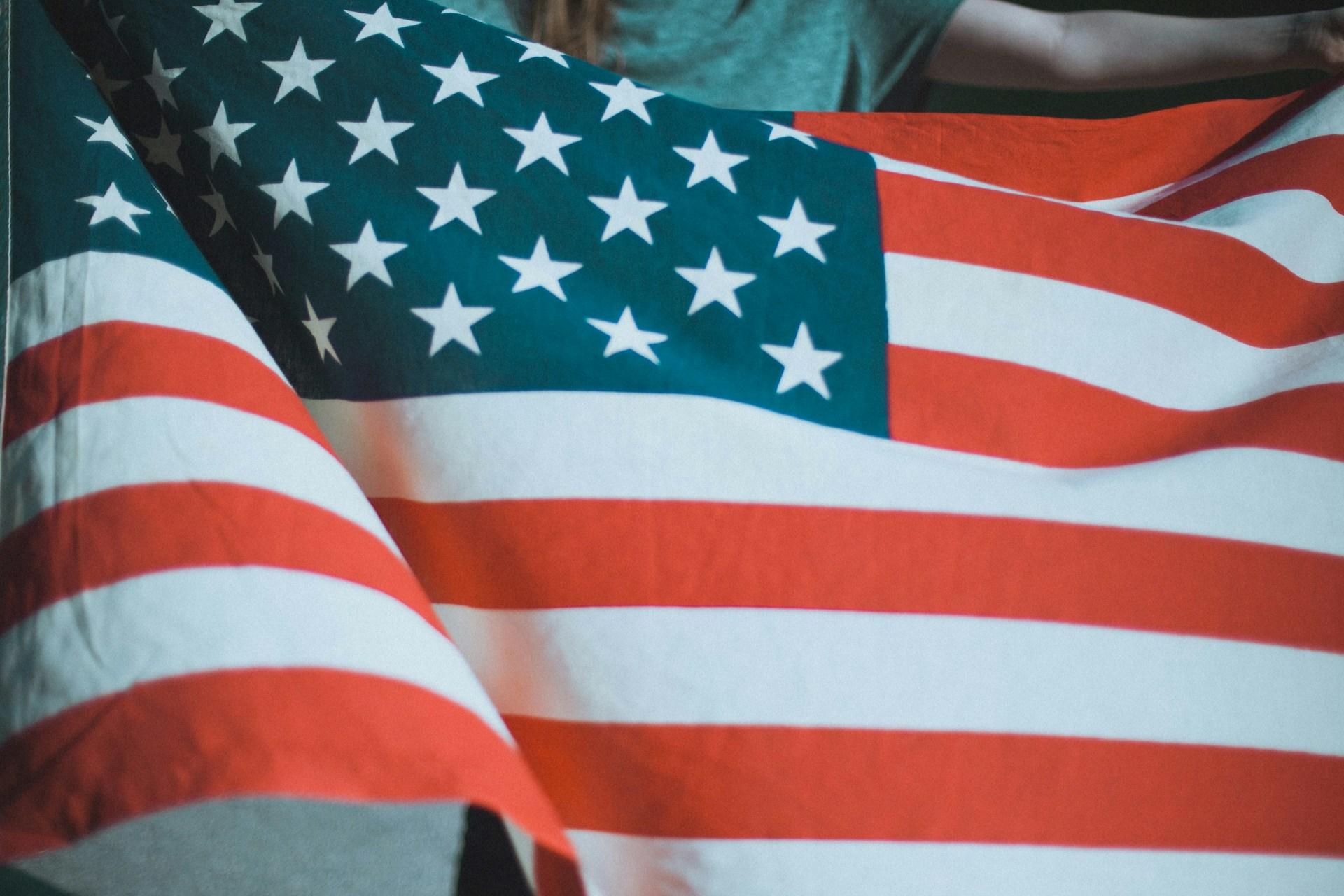 Bandeira dos Estados Unidos para curso de inglês em Curitiba